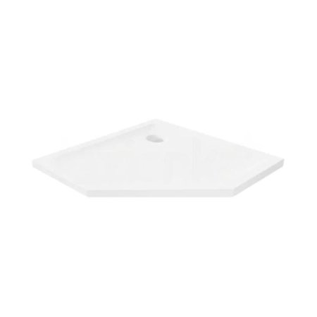 New Trendy Mild Brodzik pięciokątny 90x90x4,5 biały B-0624
