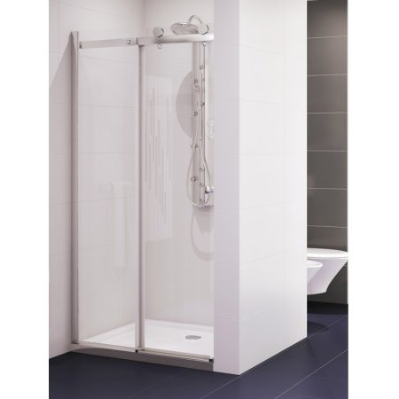 New Trendy Diora Drzwi prysznicowe wnękowe przesuwne 120 cm, profile chrom szkło przezroczyste EXK-1031