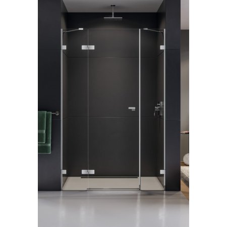 New Trendy Eventa Drzwi prysznicowe uchylne 110x200 cm lewe, profile chrom szkło przezroczyste Active Shield EXK-0144