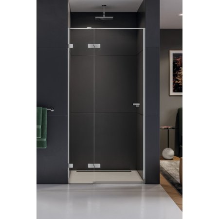 New Trendy Eventa Drzwi prysznicowe uchylne 80x200 cm lewe, profile chrom szkło przezroczyste Active Shield EXK-0128