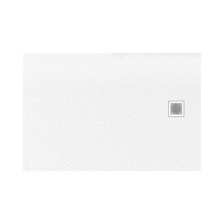 New Trendy Mori Brodzik prostokątny 140x90 cm biały B-0437