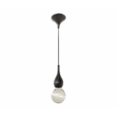 Next Blubb Mini Black Lampa wisząca 15,5x6,5 cm IP30, kabel srebrny, czarna 1020-90-5541