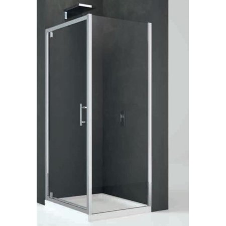Novellini Kali Ścianka stała do drzwi prysznicowych 78-81x195 cm + środek czyszczący GRATIS KALIF78-1B