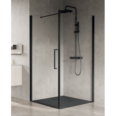 Novellini Young Plus G+F Drzwi prysznicowe 87-89x200 cm, profile chrom szkło przezroczyste YPLUSG87-1K