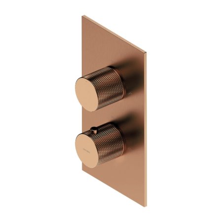 Omnires Contour Bateria wannowo-prysznicowa termostatyczna podtynkowa miedź szczotkowana CT8036CPB