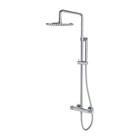 Omnires Contour Zestaw prysznicowy termostatyczny natynkowy z deszczownicą chrom CT8044CR