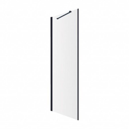 Omnires Manhattan Ścianka boczna 80x200 cm profile czarny mat/szkło przezroczyste ADR80XBLTR
