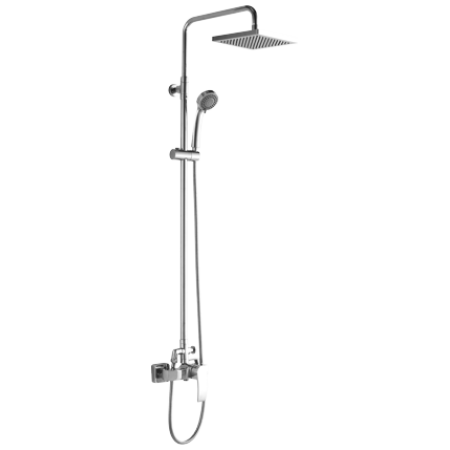 Omnires Murray Zestaw prysznicowy natynkowa z deszczownicą 142,5 cm chrom MU6144