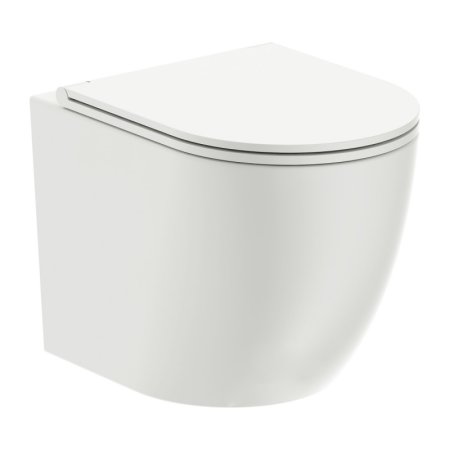 Omnires Ottawa Toaleta WC podwieszana 49x36,5 cm bez kołnierza + deska wolnoopadająca biała OTTAWAMWBP