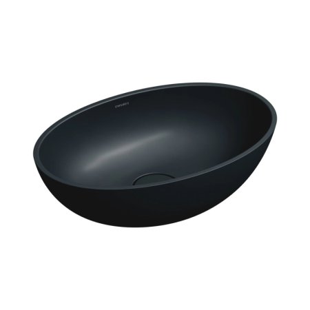 Omnires Shell M+ Umywalka nablatowa 50x32 cm black lava mat SHELL500UNBLV