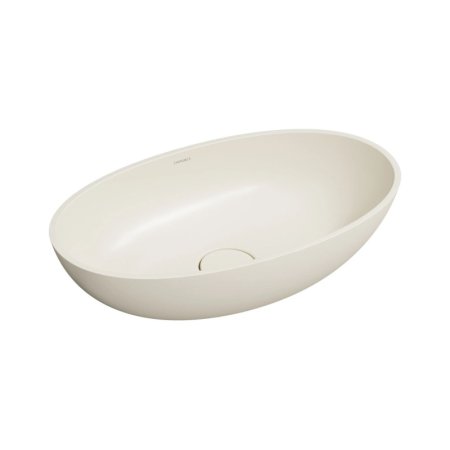 Omnires Shell M+ Umywalka nablatowa 60x35 cm white sand mat SHELLUNWS