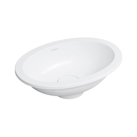 Omnires Shell M+ Umywalka podblatowa lub wpuszczana 44x31 cm biały mat SHELL380UPBM