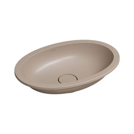 Omnires Shell M+ Umywalka podblatowa lub wpuszczana 54x37 cm dune beige mat SHELL480UPDB