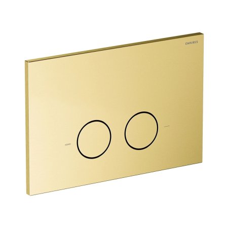 Omnires Steel-R45 Przycisk WC mosiądz szczotkowany ST45PS1BSB