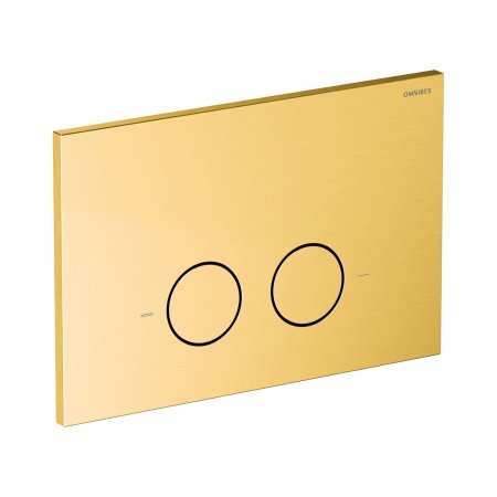 Omnires Steel-R45 Przycisk WC złoty szczotkowany ST45PS1GLB