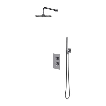 Omnires Contour Zestaw prysznicowy termostatyczny podtynkowy z deszczownicą chrom SYSCT11CR