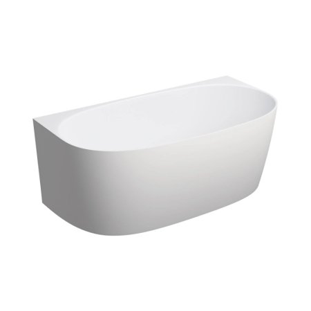 Omnires Valencia M+ Wanna wolnostojąca 148x77,4 cm przyścienna biały mat VALENCIA148SWPBM