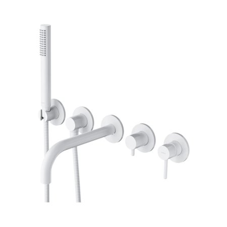 Omnires Y Bateria wannowa podtynkowa 5 otworowa 23 cm biały mat Y1237/1WM