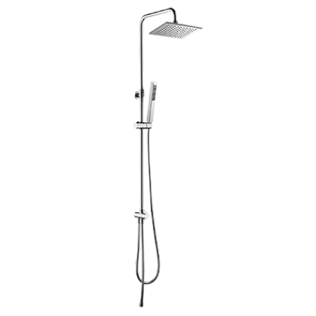 Omnires Y Zestaw prysznicowy natynkowy z deszczownicą 115 cm chrom SYSY/KCR