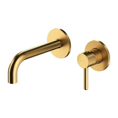 Omnires Y Bateria umywalkowa podtynkowa 18,5 cm złoto szczotkowane Y1215HGLB