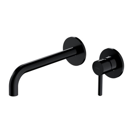 Omnires Y Bateria umywalkowa podtynkowa 21,5 cm czarna Y1215HLBL
