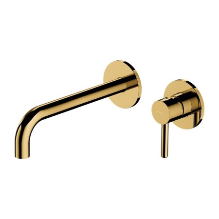 Omnires Y Bateria umywalkowa podtynkowa element zewnętrzny 21,5 cm złota Y1215HLROGL