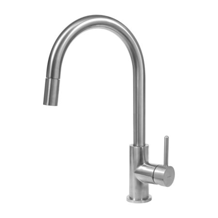 Omnires Y Bateria kuchenna wysoka z wyciąganą wylewką inox Y1255IN