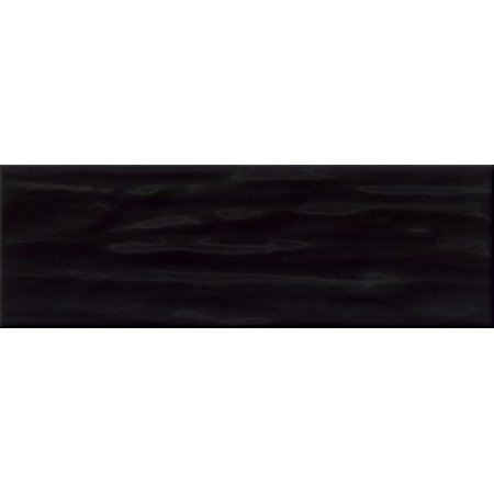 Opoczno Bachata Black Glossy Płytka ścienna 9,8x29,8x0,8 cm, czarna błyszcząca NT599-004-1