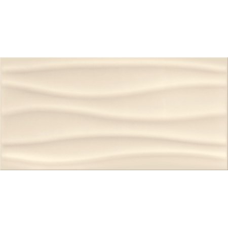 Opoczno Basic Palette Beige Glossy Wave Structure Płytka ścienna 29,7x60x0,9 cm, beżowa błyszcząca OP631-034-1