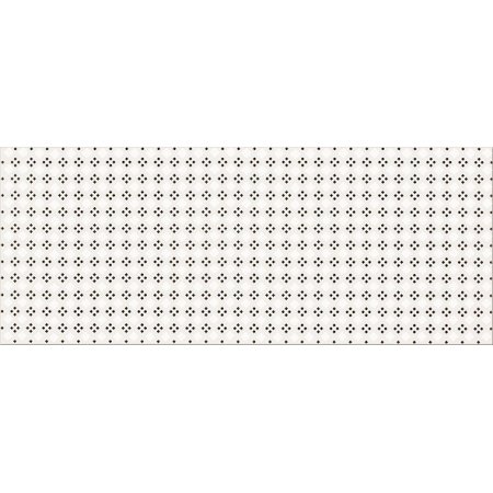 Opoczno Black&White Pattern A Płytka ścienna 20x50x0,9 cm, biała, szara matowa OP399-003-1