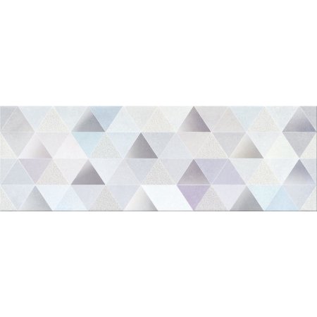 Opoczno Geometric Game Multicolour Inserto Geo Listwa dekoracyjna 25x75x1,05 cm, szara błyszcząca OD697-001