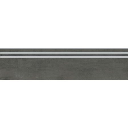 Opoczno Grava Graphite Steptread Płytka podłogowa 29,8x119,8 cm, grafitowa OD662-068