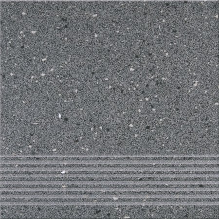 Opoczno Hyperion Graphite Steptread Płytka podłogowa 29,7x29,7x0,8 cm, grafitowa matowa OP074-004-1