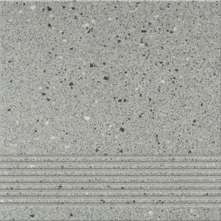Opoczno Hyperion Grey Steptread Płytka podłogowa 29,7x29,7x0,8 cm, szara matowa OP074-028-1