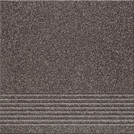 Opoczno Kallisto Black Steptread Płytka podłogowa 29,7x29,7x0,8 cm, czarna matowa OP075-060-1