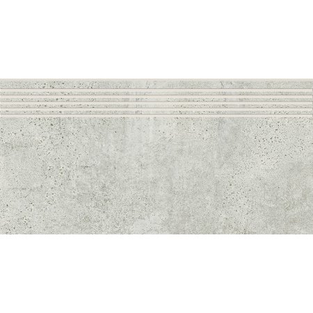 Opoczno Newstone Light Grey Steptread Płytka podłogowa 29,8x59,8 cm, jasnoszara OD663-072