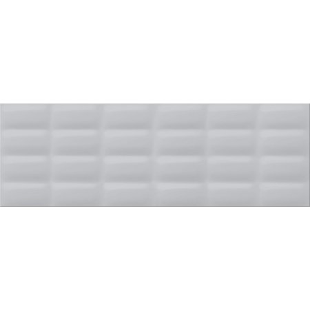 Opoczno Parisen Grey Glossy Pillow Structure Płytka ścienna 25x75x1,05 cm, szara błyszcząca OP685-004-1