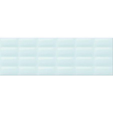 Opoczno Parisen Mint Glossy Pillow Structure Płytka ścienna 25x75x1,05 cm, miętowa zielona błyszcząca OP685-006-1