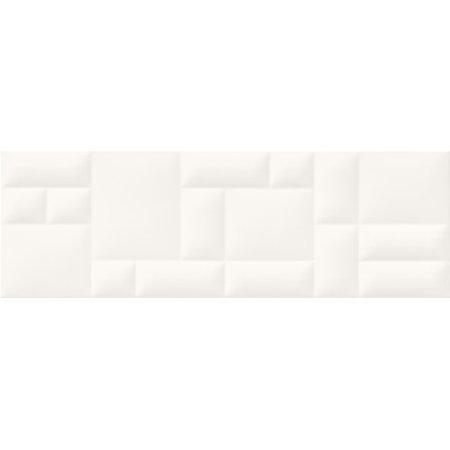 Opoczno Pillow Game White Structure Płytka ścienna 29x89x1,1 cm, biała matowa NT038-001-1