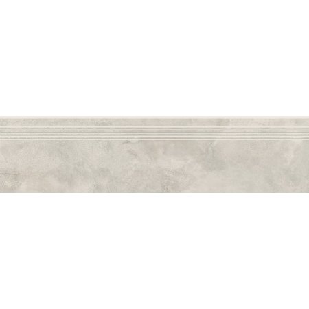 Opoczno Quenos White Steptread Płytka podłogowa 29,8x119,8 cm, biała OD661-075