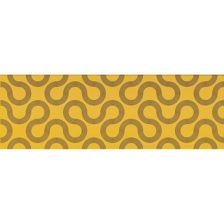 Opoczno Spin Yellow-Black Geo Płytka ścienna 25x75x1,05 cm, żółta błyszcząca OP431-001-1
