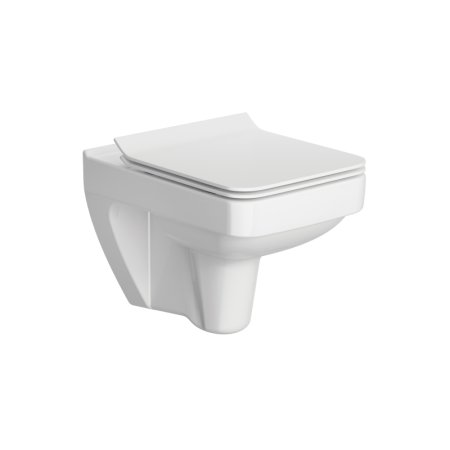 Opoczno Splendour Toaleta WC podwieszana 54,5x35x37,5 cm CleanOn bez kołnierza, biała K40-003