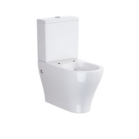 Opoczno Urban Harmony Muszla klozetowa miska WC kompaktowa stojąca bezkołnierzowa CleanOn, biała OK580-009-BOX