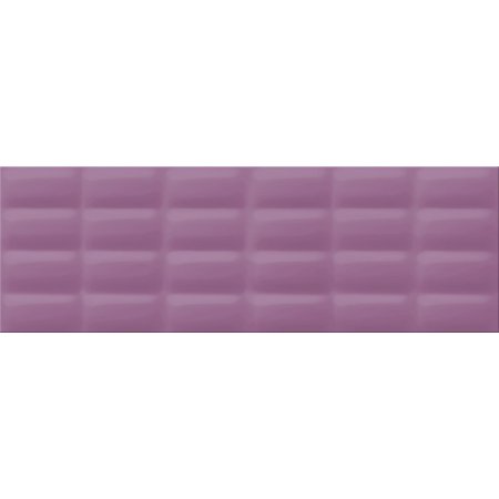 Opoczno Vivid Colours Violet Glossy Pillow Structure Płytka ścienna 25x75x1,05 cm, fioletowa błyszcząca OP685-008-1