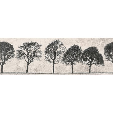 Opoczno Willow Sky Inserto Tree Listwa dekoracyjna 29x89x1,1 cm, szara matowa ND039-006