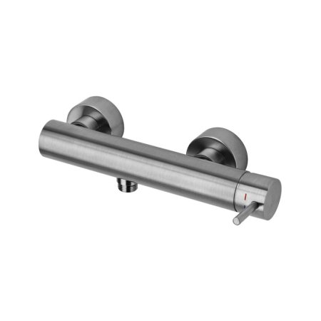 Paffoni Light Bateria prysznicowa natynkowa stal szczotkowana LIG168ST