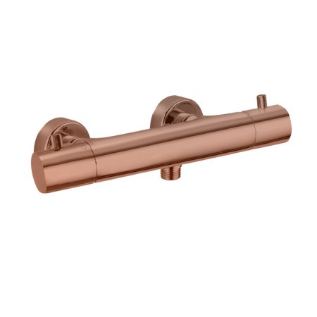 Paffoni Light Bateria prysznicowa ścienna termostatyczna różowe złoto LIQ168ROSE