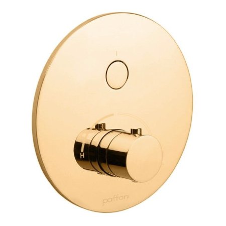 Paffoni Light Bateria prysznicowa termostatyczna podtynkowa złota CPT013HG