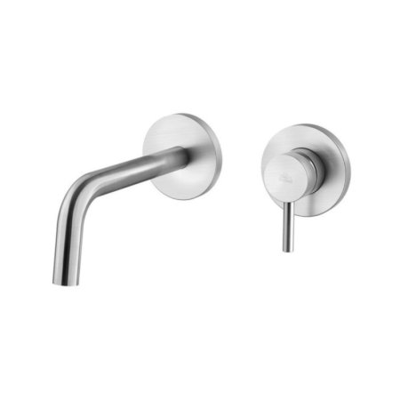 Paffoni Light Bateria umywalkowa podtynkowa 17,5 cm stal szczotkowana LIG006ST70