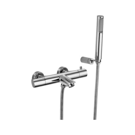 Paffoni Light Bateria wannowa termostatyczna natynkowa grafit LIQ023MG